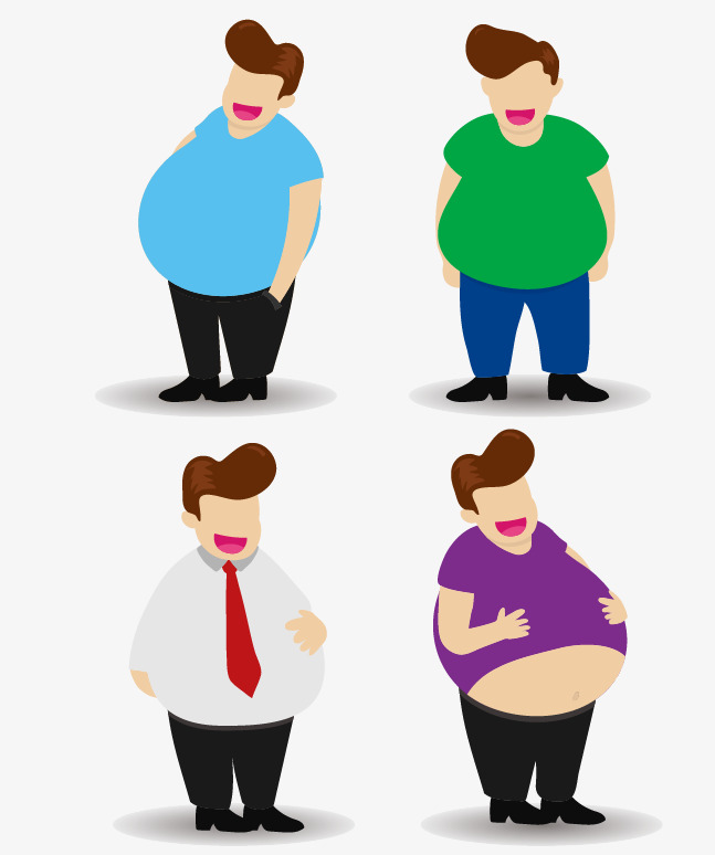 647x774 Vector Cartoon Fat Man Belly Paunch, Cartoon Vector, Man Vector