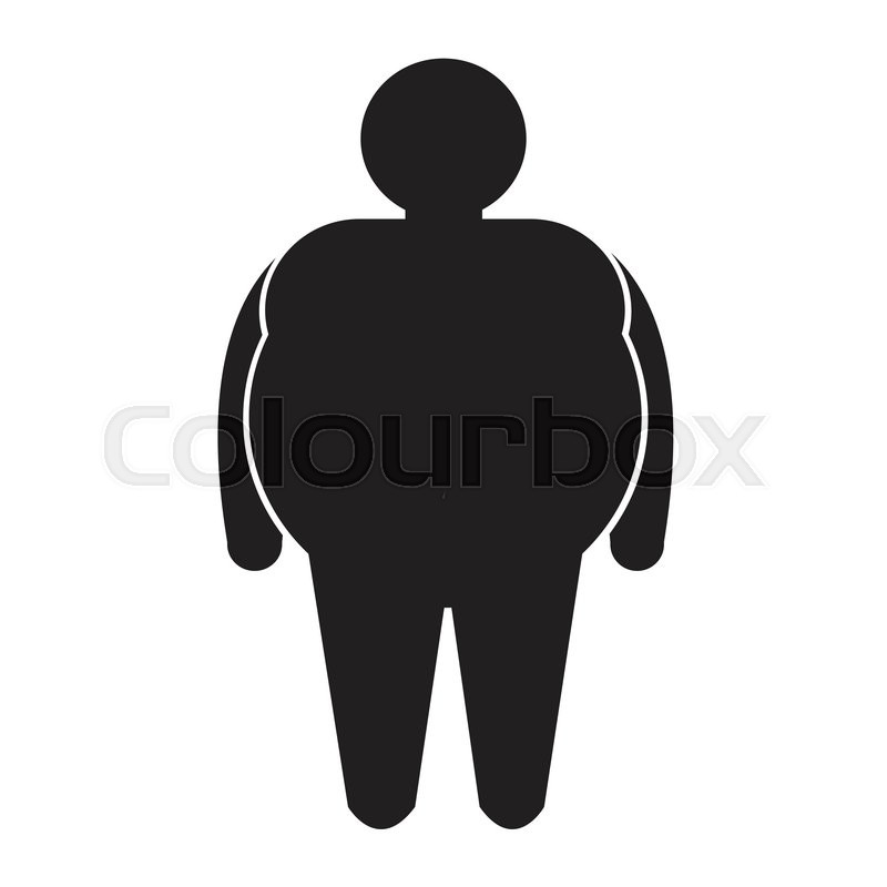 800x800 Fat People Icon Illustration Design Stock Vector Colourbox
