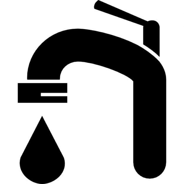 626x626 Tap With Water Drop Falling From A Kitchen Or Bath Room Icons