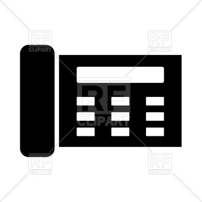 400x400 Fax Black Icon Vector Image Vector Artwork Of Icons And Emblems