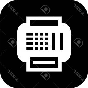 300x300 Photostock Vector Fax Machine Vector Icon Isolated Arenawp