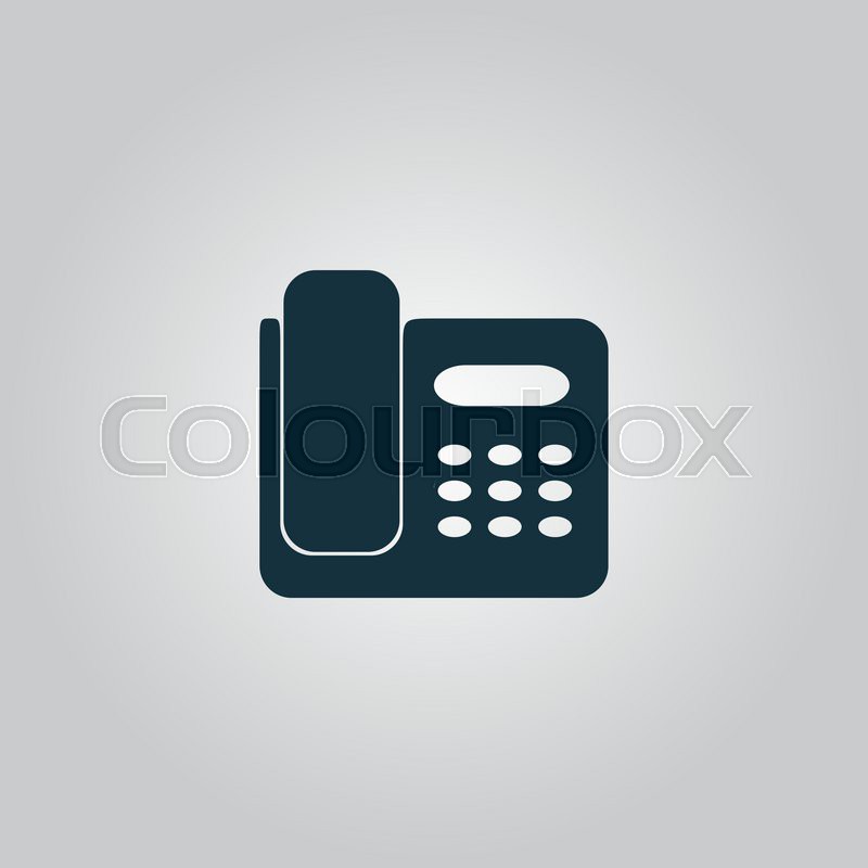 800x800 Vector Fax Machine. Flat Web Icon, Sign Or Button Isolated On Grey
