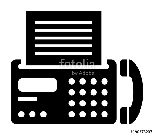 500x439 Fax Vector Icon Stock Image And Royalty Free Vector Files On