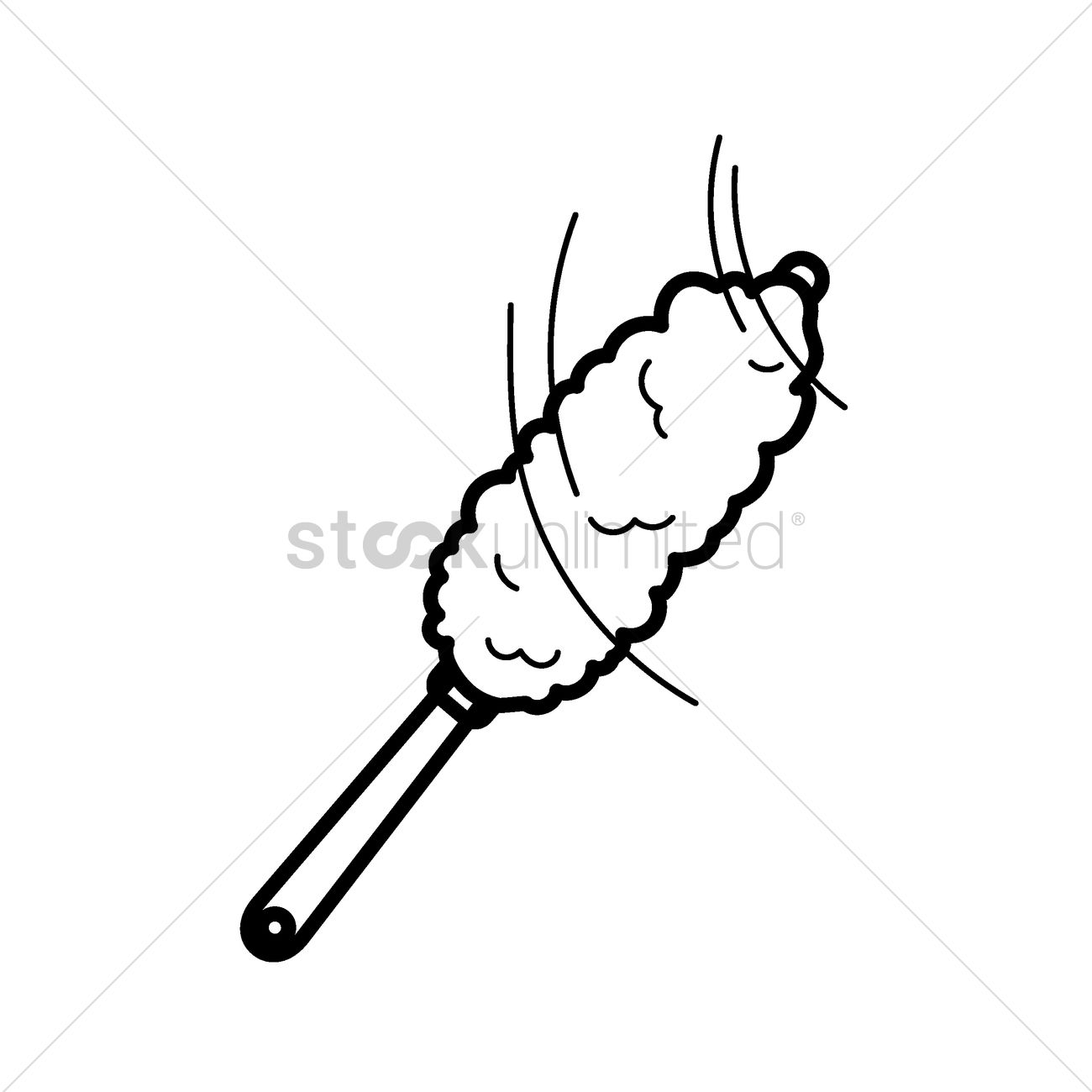 1300x1300 Feather Duster Vector Image