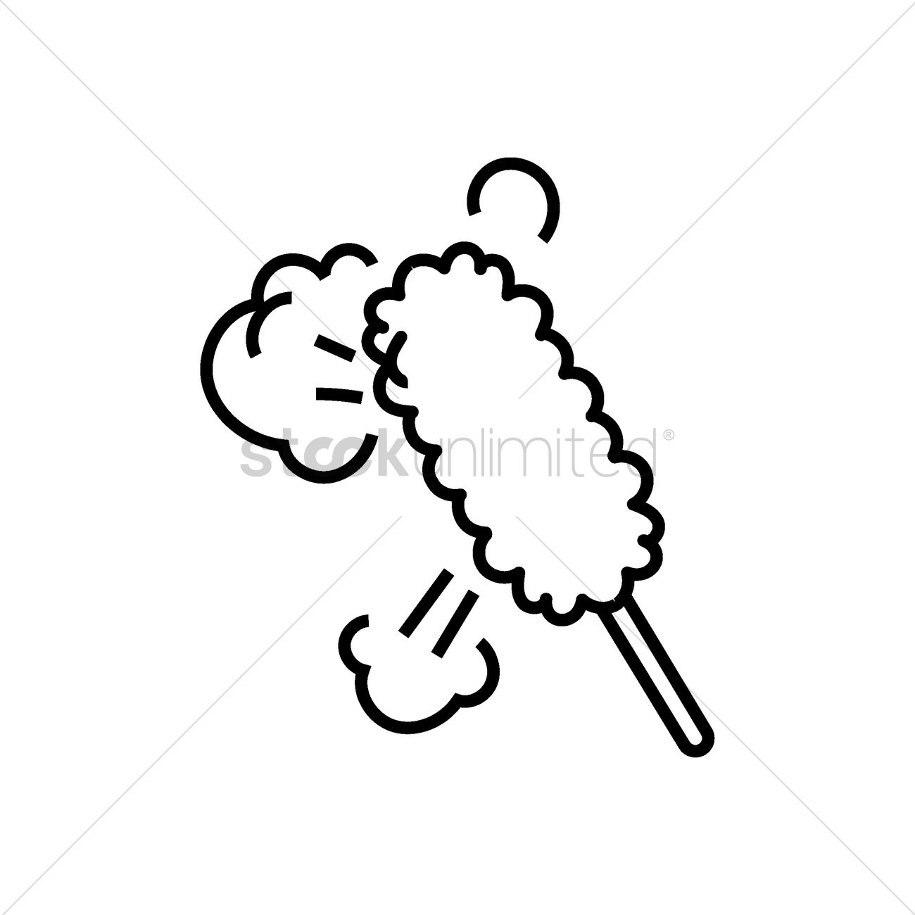 1300x1300 Feather Duster Vector Image