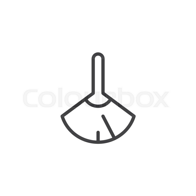 800x800 Feather Duster Outline Icon. Linear Style Sign For Mobile Concept