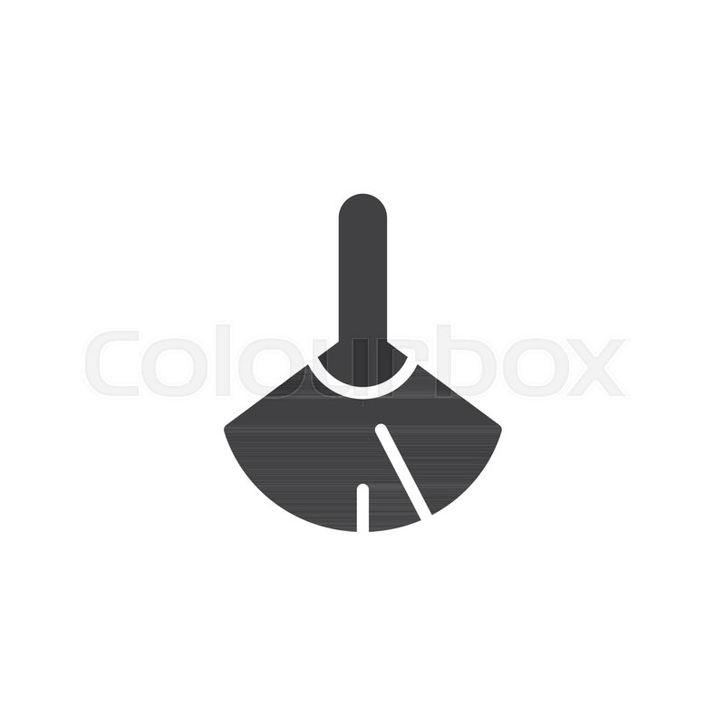 800x800 Feather Duster Vector Icon. Filled Flat Sign For Mobile Concept