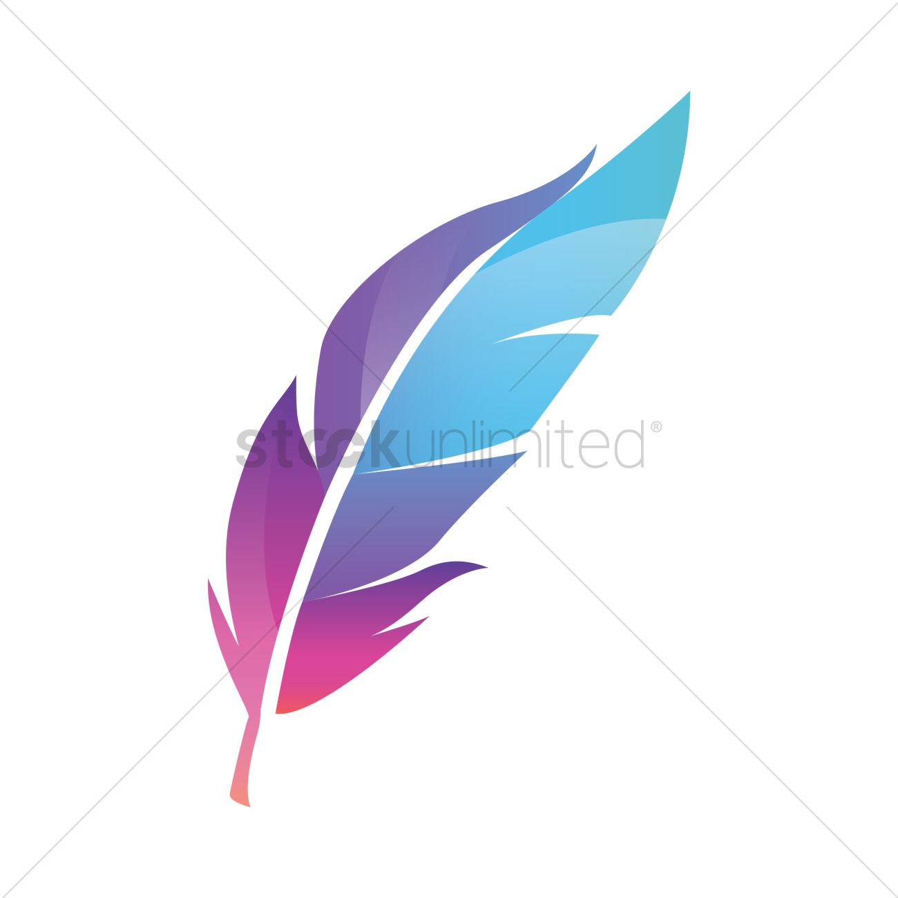 1300x1300 Feather Icon Vector Image