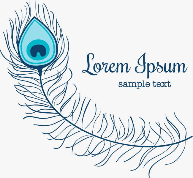 650x599 Peacock Feather Logo Design, Peacock Vector, Feather Vector, Logo