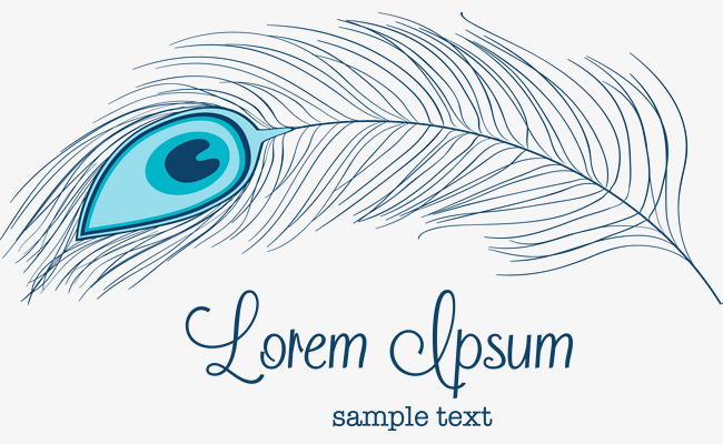 650x400 Blue Feather Logo Design, Feather, Logo, Cartoon Png And Vector