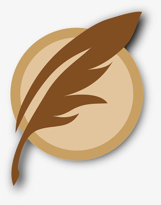 650x828 Design Of Circular Retro Feathers Logo, Retro Vector, Logo Vector