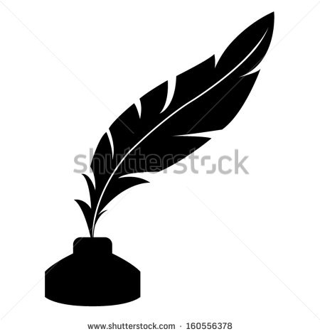 450x470 Feather Pen Vector
