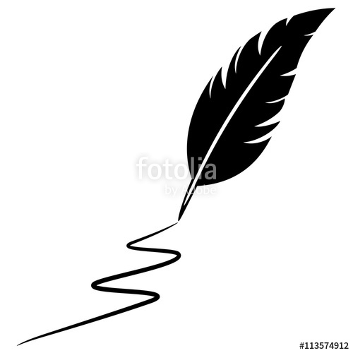 500x500 Feather Pen Silhouette Stock Image And Royalty Free Vector Files