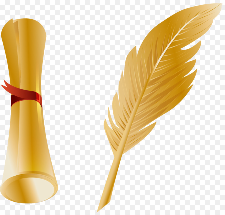 900x860 Paper Quill Pen Feather