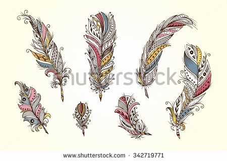 450x320 Tribal Feather Vector Awesome Free Antique Writing Vectors