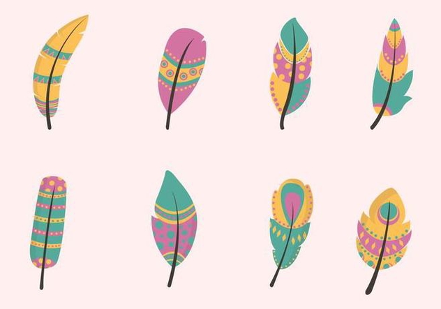 632x443 Flat Feather Vectors Free Vector Download 433205 Cannypic