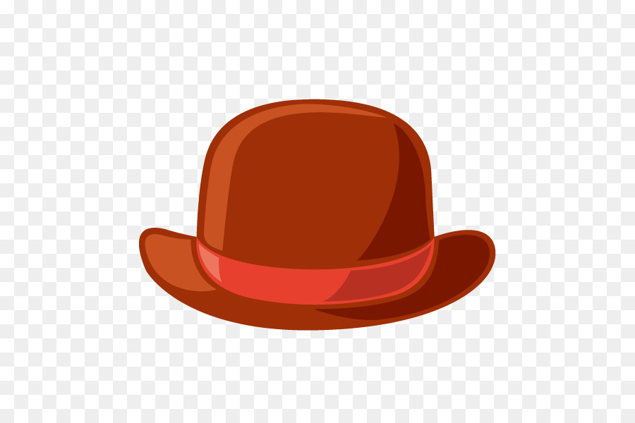 900x600 Download Fedora Straw Hat Vector Cartoon Painted Brown Hat