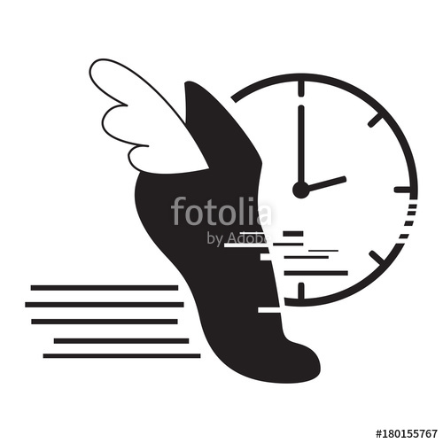 500x500 Delivery Icon Isolated On White Background, Feet, Vector