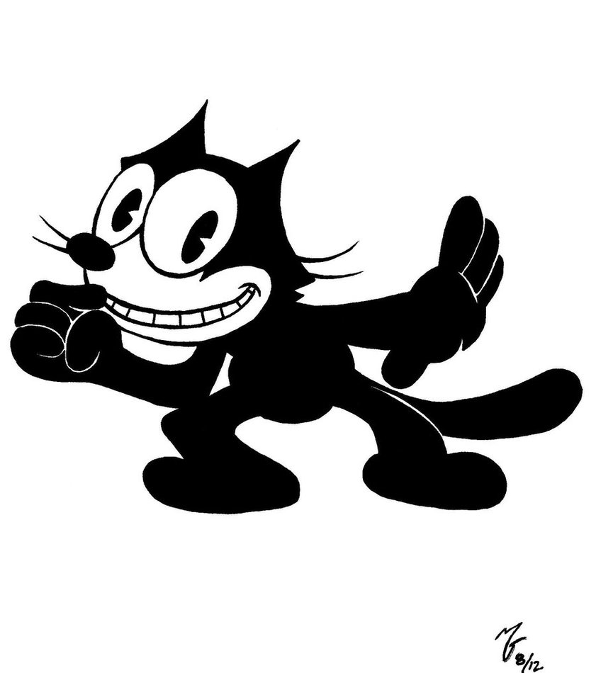 841x950 Felix The Cat By Zombiegoon