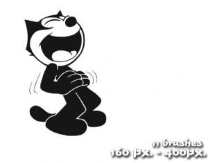 300x236 Free Brushes Felix The Cat Brush Set Animals Jenifer Len