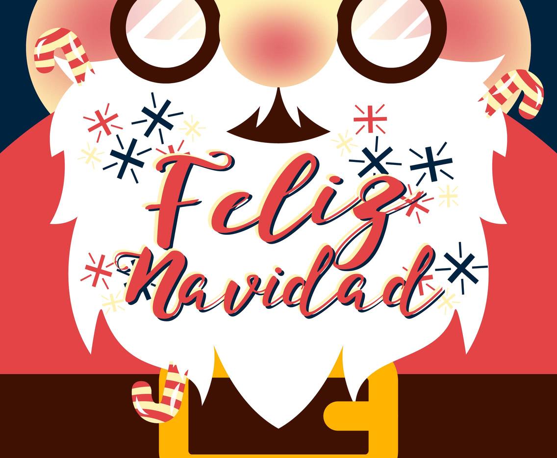 1136x936 Feliz Navidad Merry Christmas Santa Claus Vector Vector Art