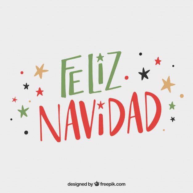 626x626 Red And Green Feliz Navidad Lettering Background Vector Free