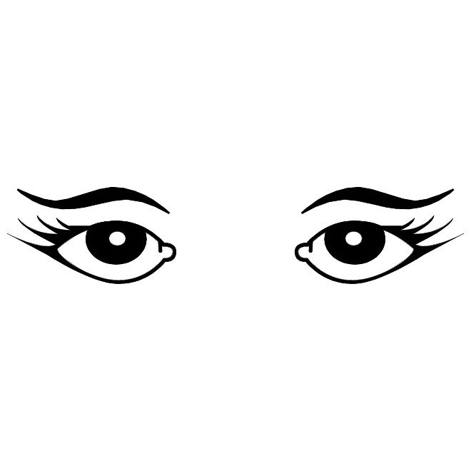 660x660 Female Eyes Image Free Vector 123freevectors