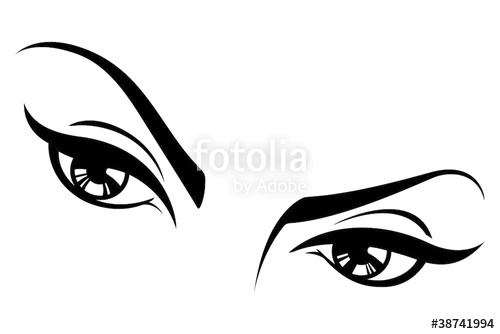 500x334 Sexy Vector Female Eyes Three Stock Image And Royalty Free Vector