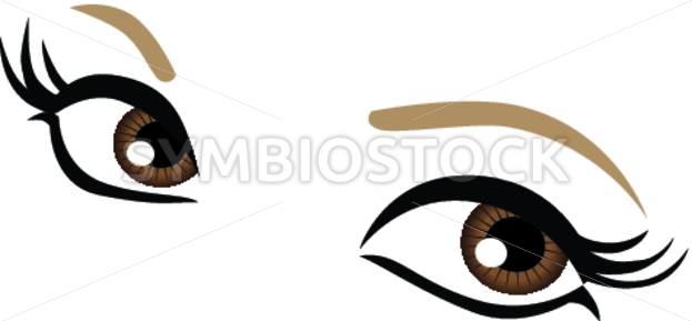 623x289 Brown Female Eyes Vector Symbiostock Express Demo