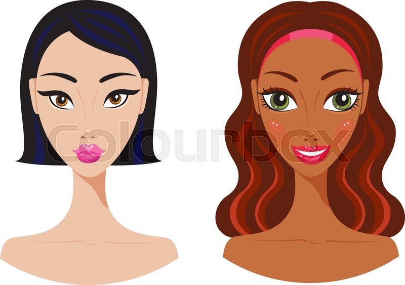 800x563 Beautiful Young Asian And African American Woman Cute Girls Faces