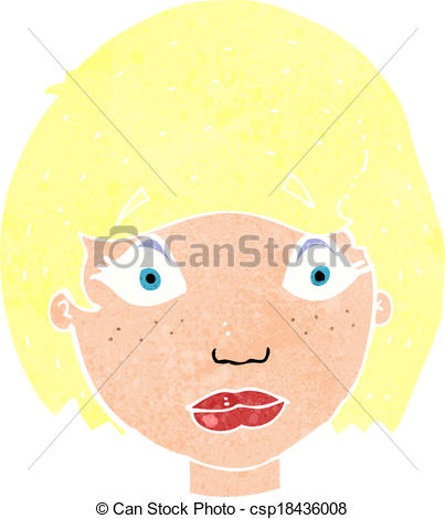 403x470 Cartoon Worried Female Face.