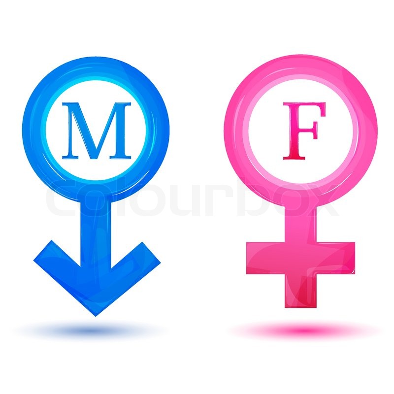800x800 Illustration Of Male And Female Icons On Isolated Background