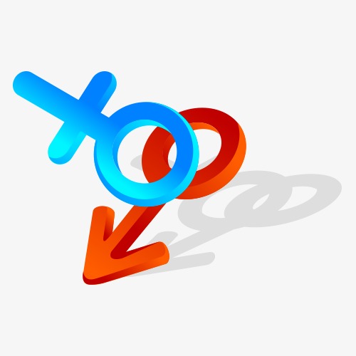 500x500 Male And Female Icon Vector Material, Icon Vector, Male, Female