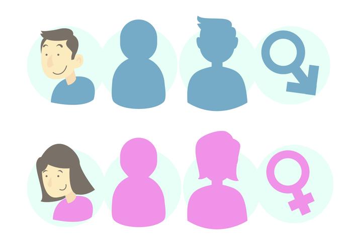 700x490 Male Female Icon Free Vector Art