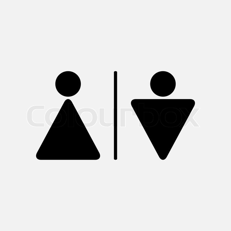 800x800 Male And Female Wc Icon.vector Male And Female Wc Icon Denoting