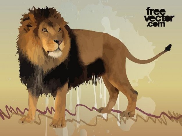 626x467 Wild Female Lion Vector Stock Images