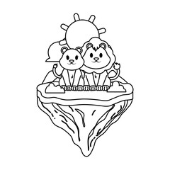 240x240 Line Female Lion Wild Animal