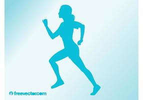 286x200 Running Silhouette Free Vector Art