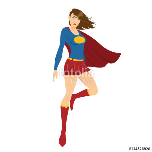 500x500 Female Superhero Hovering In The Air Stock Image And Royalty Free