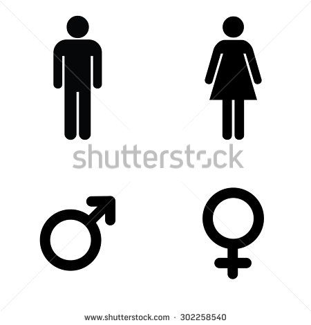 450x470 A Man And A Lady Toilet Sign And Male And Female Symbols