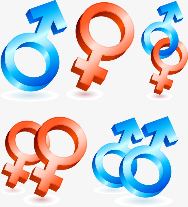 650x713 Male And Female Symbols, The Man, Woman, Key Png And Vector For