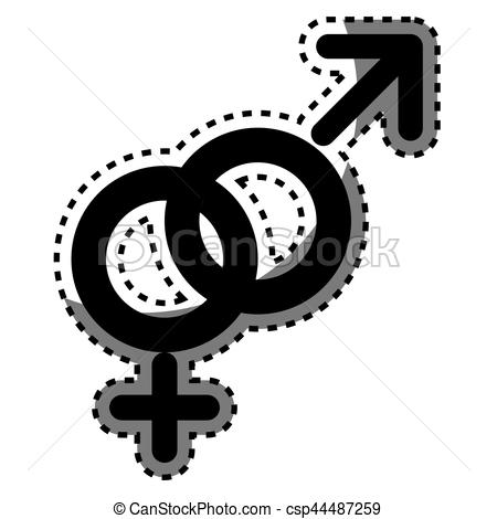 450x470 Male And Female Symbol Vector Illustration Design.