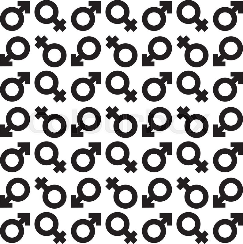 794x800 Simple Black And White Background Illustration With Male Female