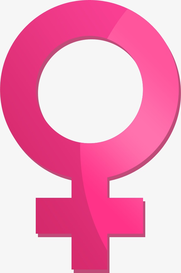 577x868 Female Symbol, Pink, Mark Png And Vector For Free Download