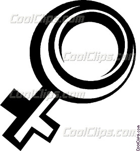 278x300 Female Symbol Vector Clip Art