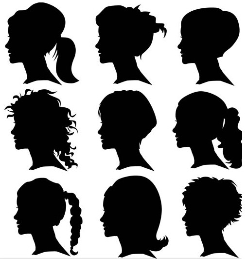 508x531 Female Heads Vector Ai Format Free Vector Download