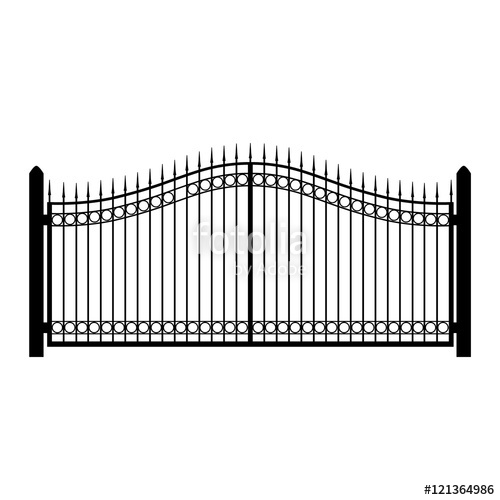 500x500 Gate Fence Vector Stock Image And Royalty Free Vector Files On