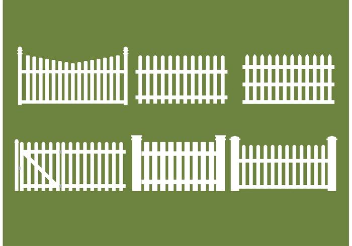 700x490 Straight Picket Fence Vectors