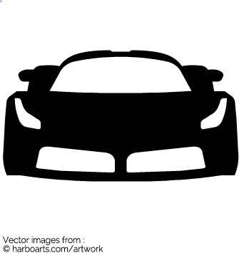 335x355 N Download This Vector Ferrari Outline Clipart For A Few Dollars