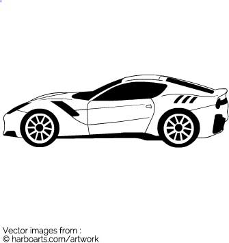335x355 Download Ferrari Outline